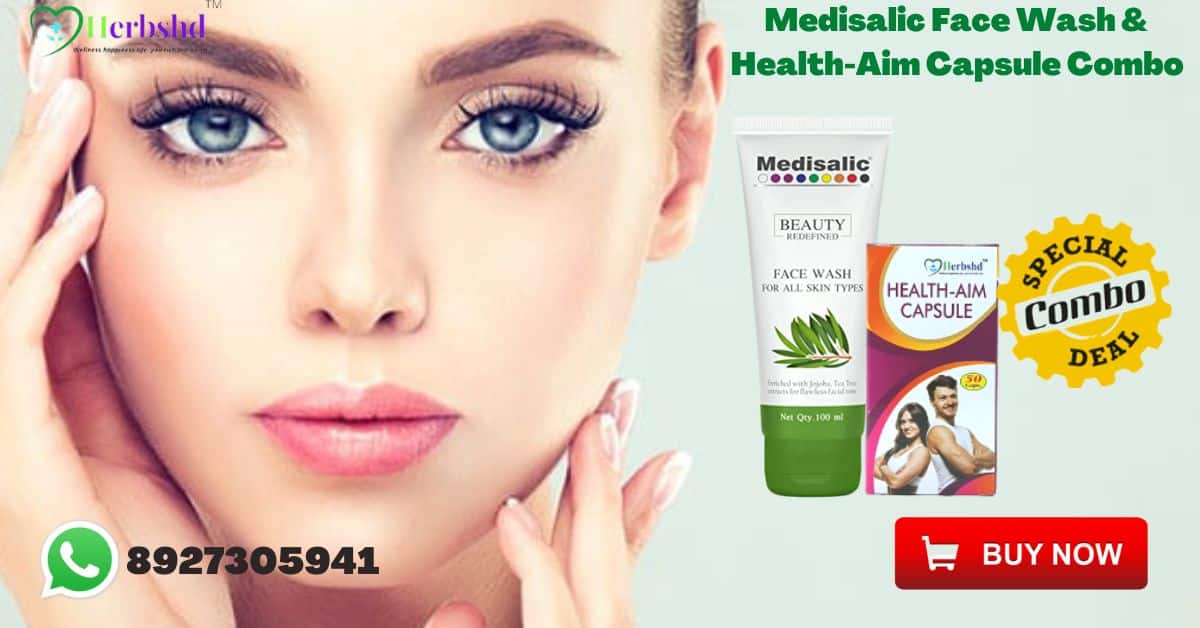 Medisalic Face Wash & Health Aim Capsule for Flawless skin