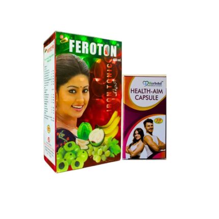 Ayurvedic Feroton Iron Tonic & Health-Aim Capsule