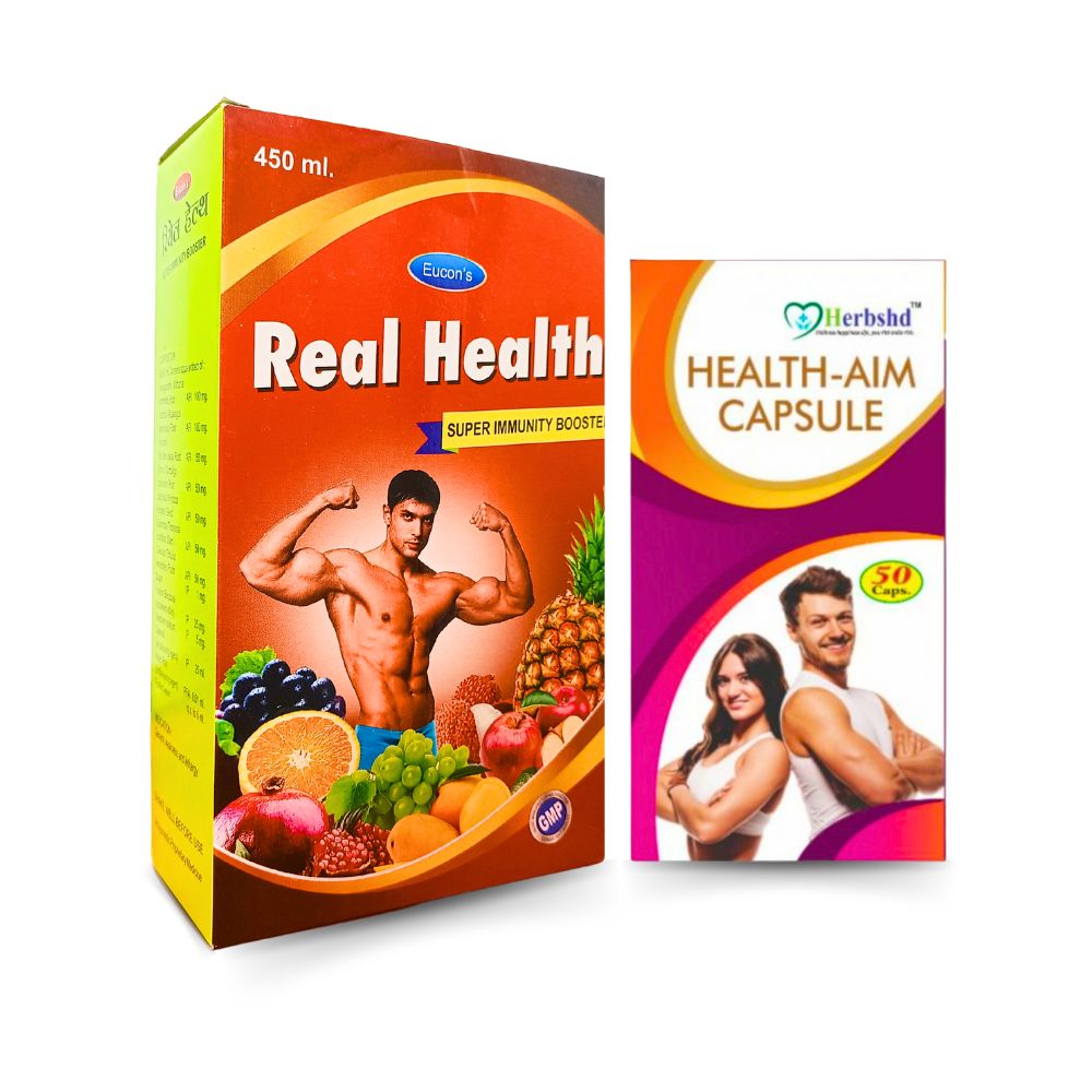 Super Immunity Booster Real Healt & Health Aim Capsule (Combo Pack) Super Immunity Booster Real Healt & Health Aim Capsule (Combo Pack)