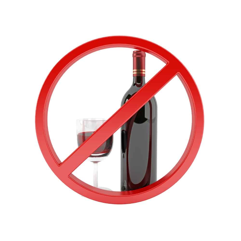 Stop drinking alcohol: