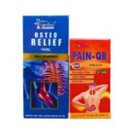 Buy now Osteo Relief Oil & Pain-Qr Tablet artharitis, spoondylitis, osteoarthritis, inflammation, joint stiffness, muscle pain, sports injury, chronic pain