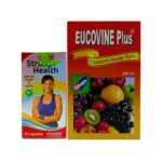 Eucovine Plus Syrup & Strong Health Capsule for weight gain, vitamin, general weakness, body weakness, increases appetite, liver, booster immunity