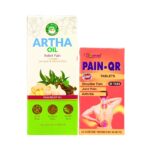 Buy Now Pain Relief Artha Oil & Pain-QR Tablet for chronic pain, shoulder pain, anti-arthritic, muscle stiffness, muscle pain, low back pain,