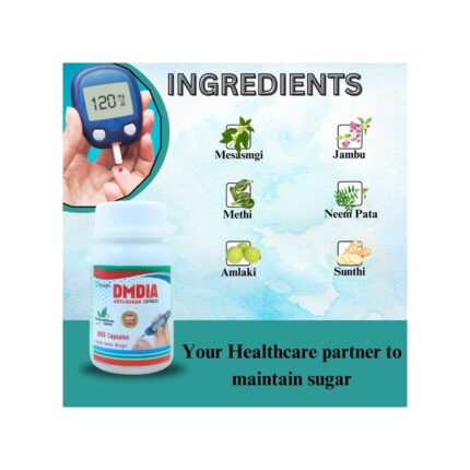 Order Now Ayurvedic DMDIA Anti-Sugar Capsule for hyeprglycaemia, insulin deficiency, diabetic neuropahty, diabetes insipidus & blood sugar control,