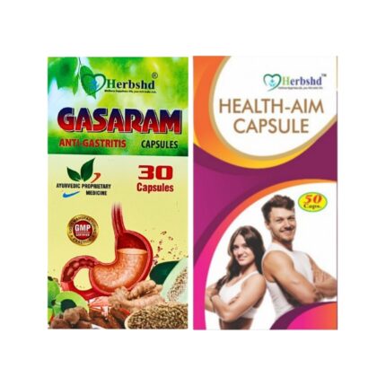 Anti-Gastritis Gasaram Capsule & Health Aim Capsule for acidity relief, constipation relief, heartburn, indigestion, weight gain, increases muscle, body building, improves intelligence, immunity booster