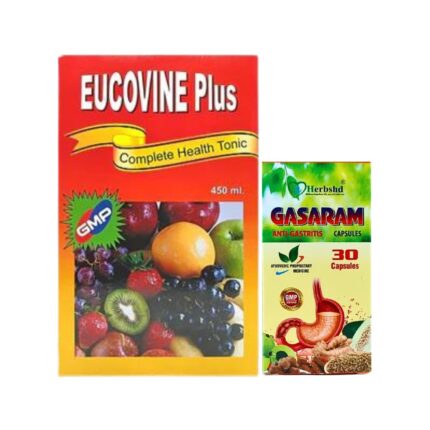 Order Now Multivitamin Eucovine plus tonic and Gasaram capsules for weight gain, body building, immunity booster, indigestion, heartburn, constipation