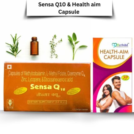Sensa Q10 Capsule & Health aim Capsule (Combo Pack)