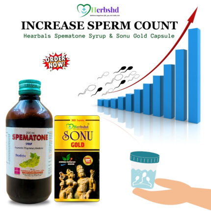 Hearbals Spematone Syrup & Sonu Gold Capsule for increase sperm