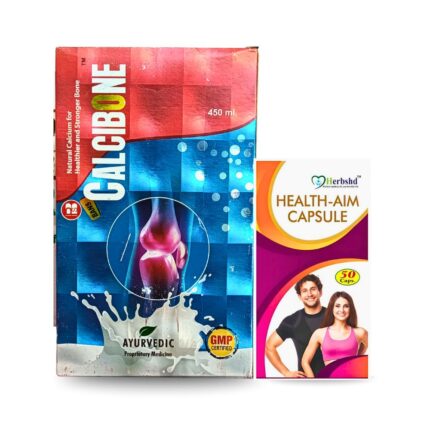 Calcibone 450 ml Syrup & Health Aim 50 Capsule