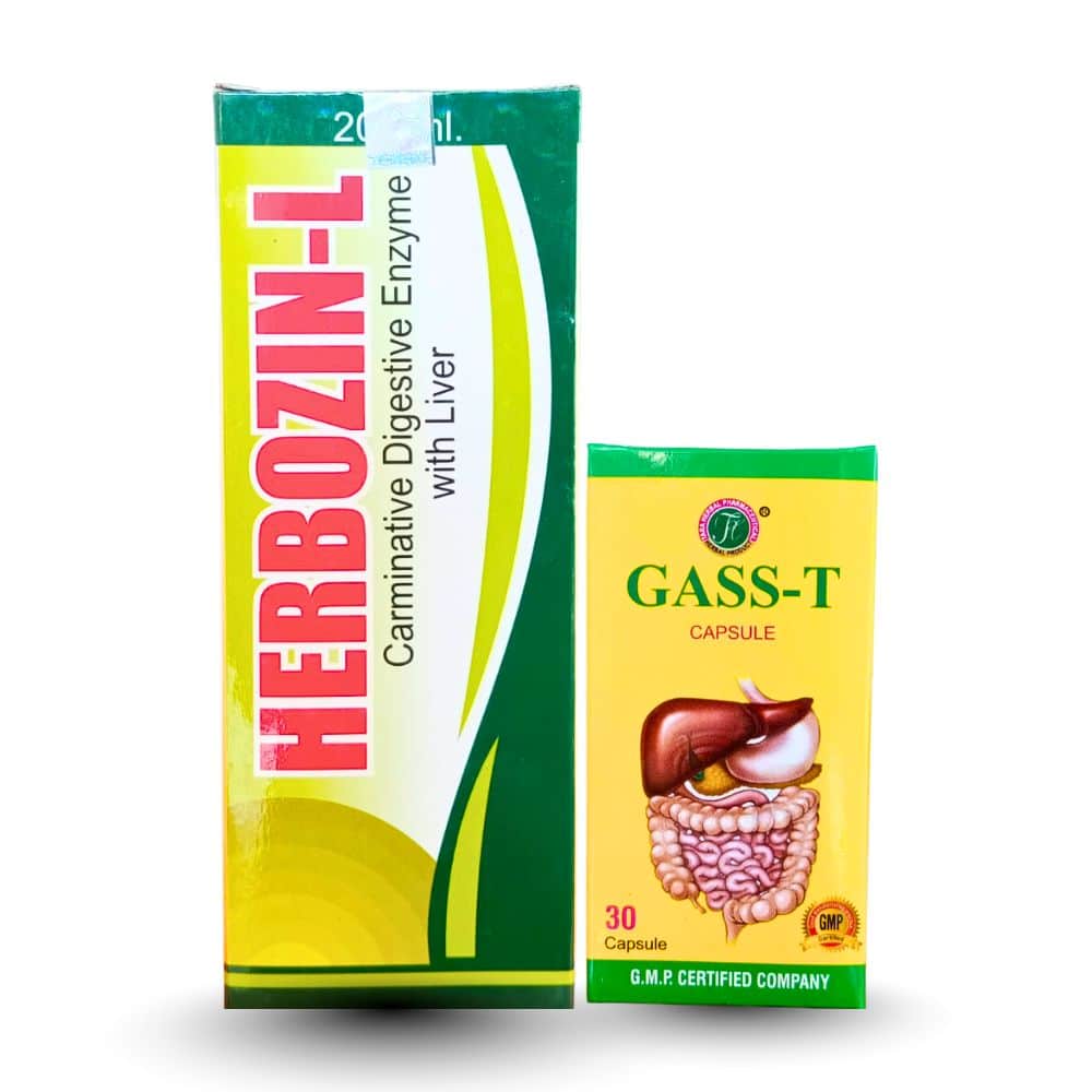 herbozin-l gass-t Ayurvedic Herbozin-L 200ml Syrup & Gass-T 30Capsule