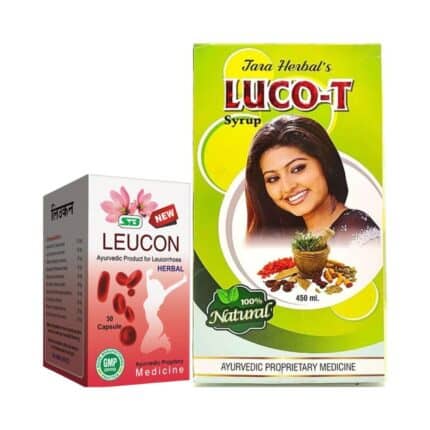 Ayurvedic LUCO-T 450ml Syrup & Leucon 30 Capsule for Women’s Health