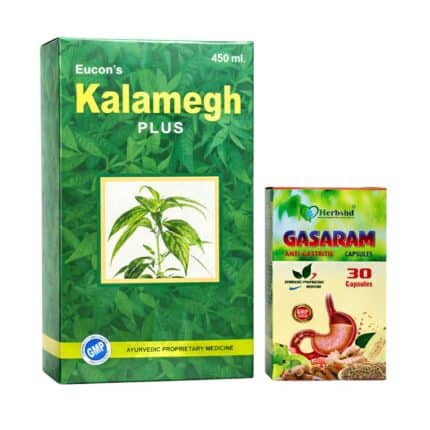 Ayurvedic Kalamegh Plus Syrup 450ml & Gasaram 30Capsule