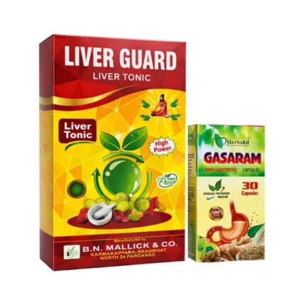 Ayurvedic Liver Guard Tonic 450ml & Gasaram 30 Capsule